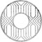 Ekena Millwork Empire Architectural Grade PVC Pierced Ceiling Medallion, Antiqued Pewter, 16"OD x 5 7/8"ID x 1/2"P CMPP16EPAPW - alternate 1